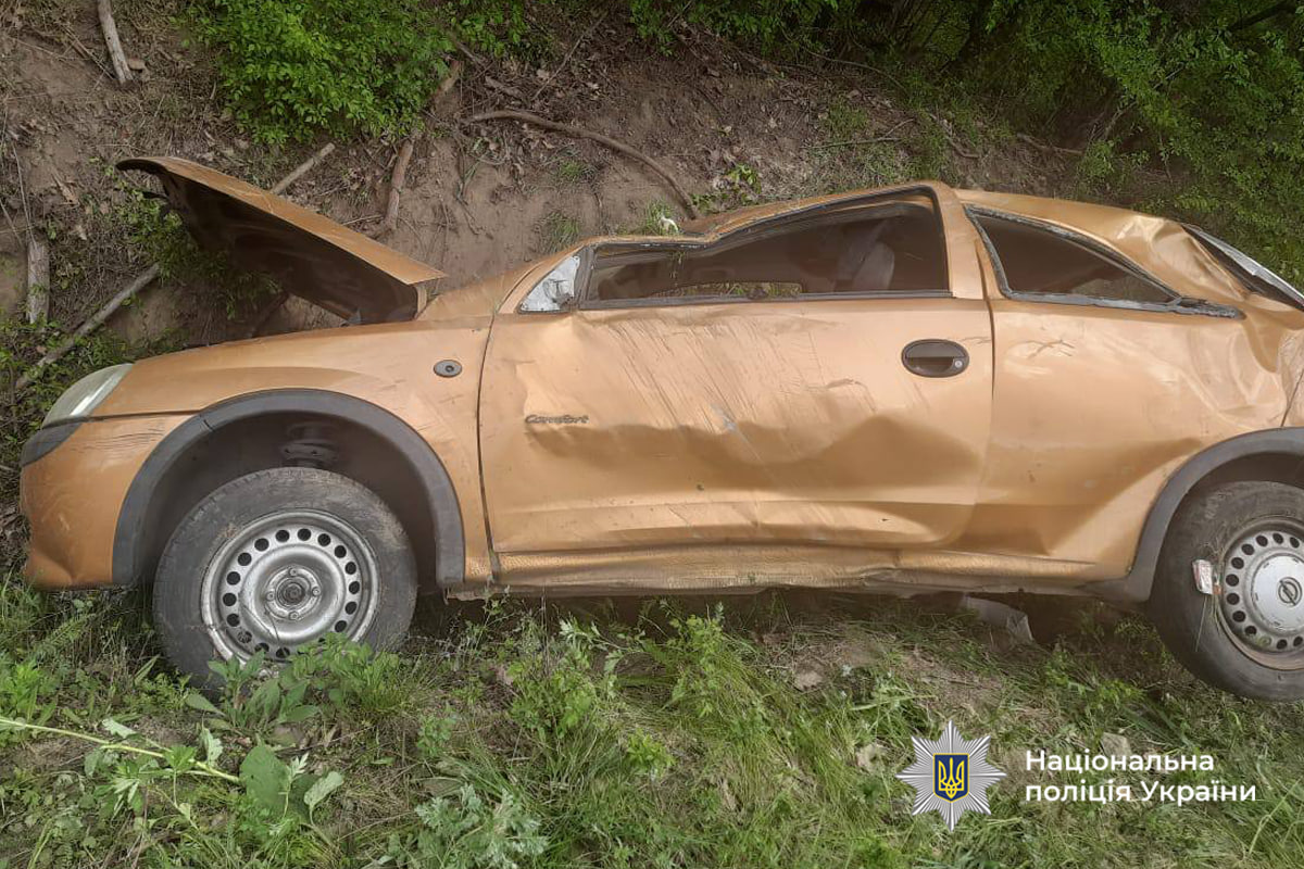 Автомобіль злетів у кювет та перекинувся: на Черкащині 82-річна жінка вчинила смертельну ДТП (фото)