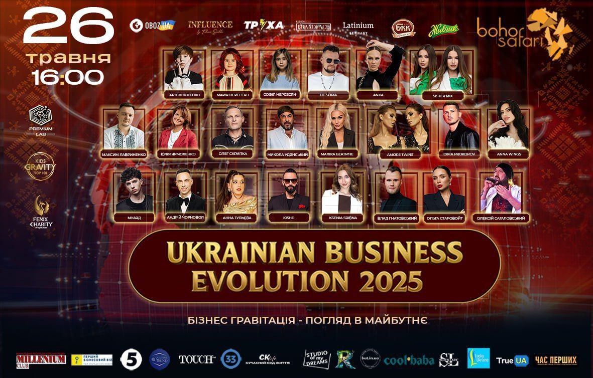 У Києві пройде Друга Всеукраїнська щорічна премія UKRAINIAN BUSINESS EVOLUTION 2025