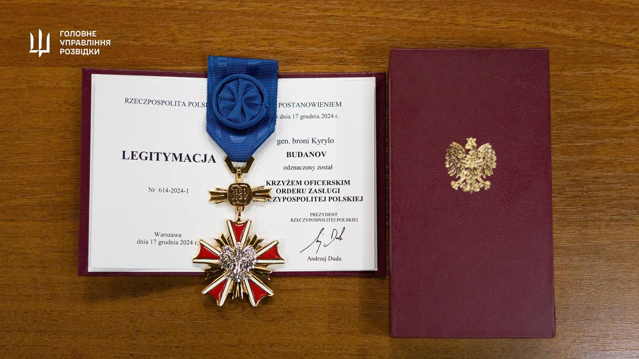 Буданов отримав одну з найвищих нагород Польщі від президента Дуди