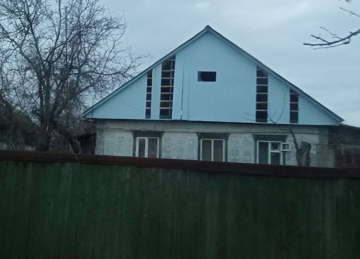 Пошкоджений приватний будинок в Олександрійському районі на Кіровоградщині
