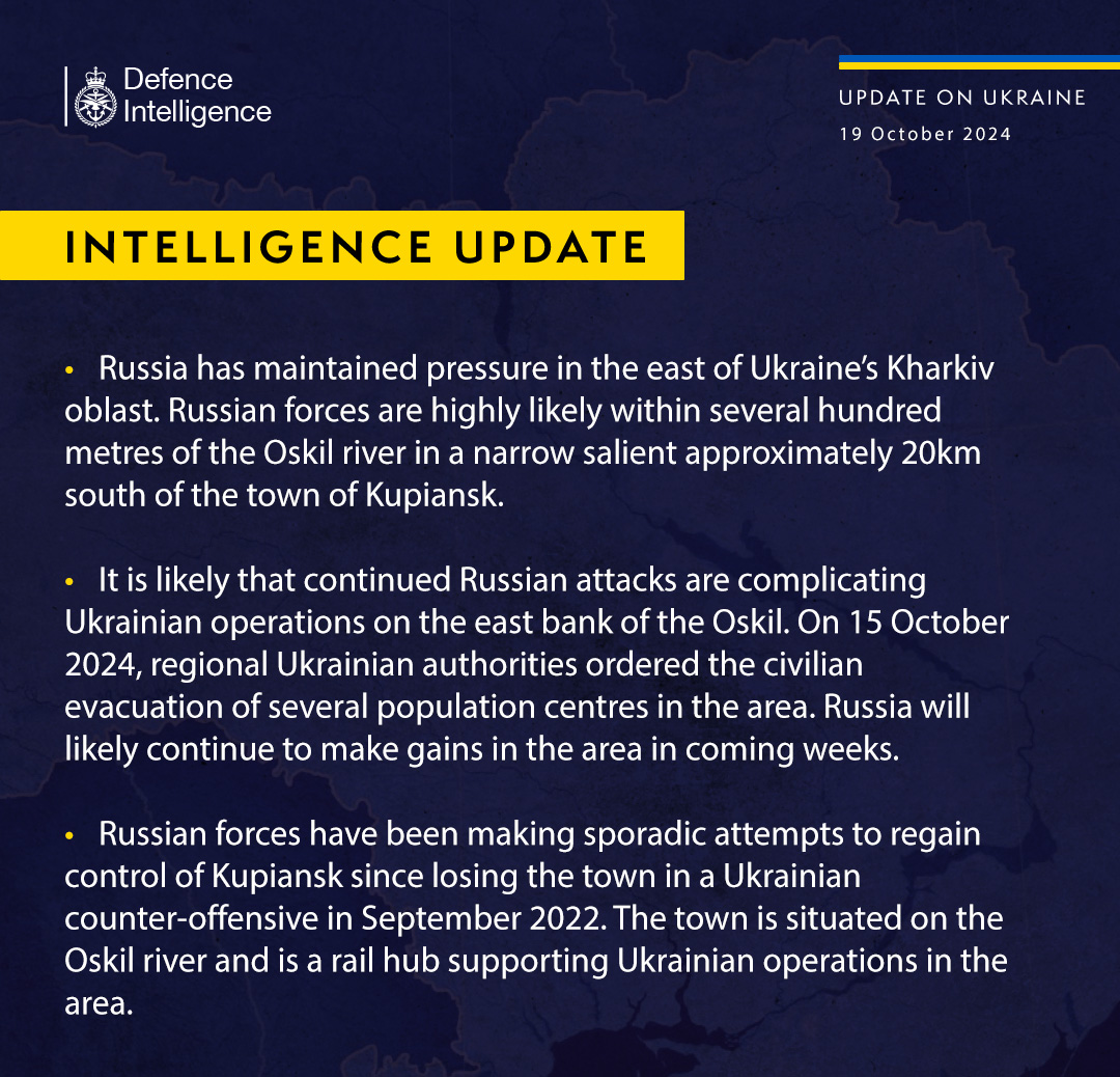 У британській розвідці спрогнозували хід бойових дій у Харківській області