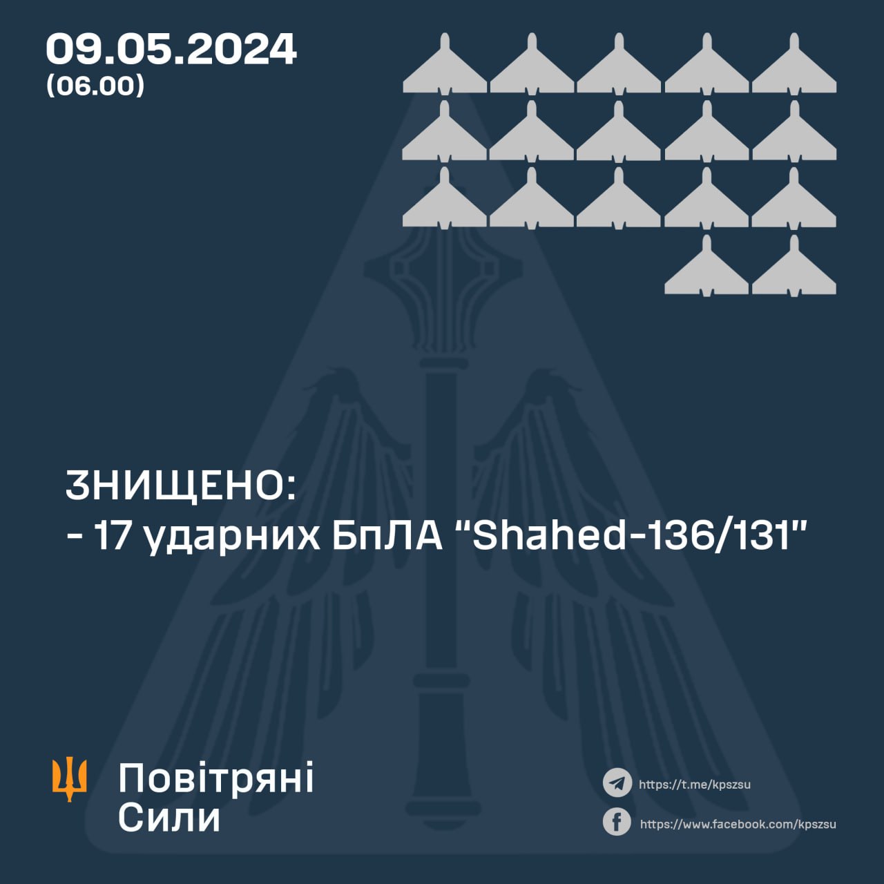 Інфографіка: Повітряні сили ЗСУ