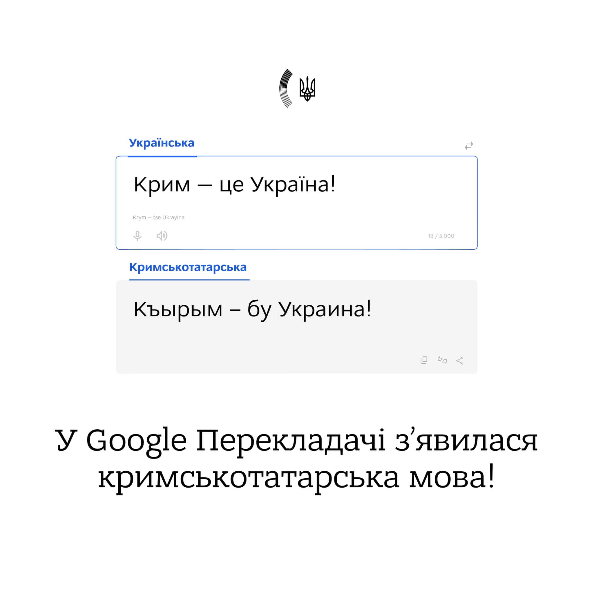 Кримськотатарська мова з'явилася в Google Translate