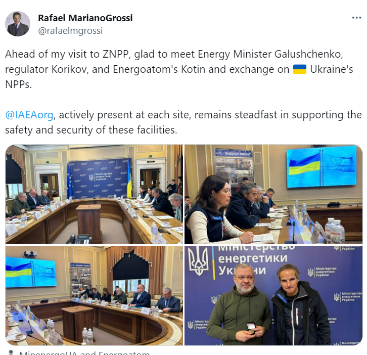 Гендиректор МАГАТЕ Гроссі прибув з візитом до Києва