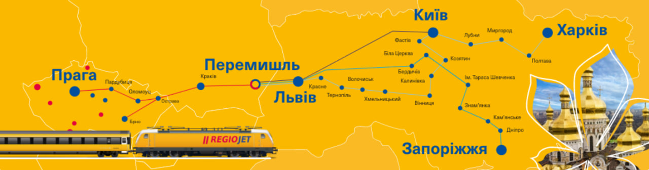 поїзди з Чехії в Україну