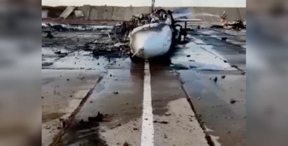 Знищений літак у Новофедорівці