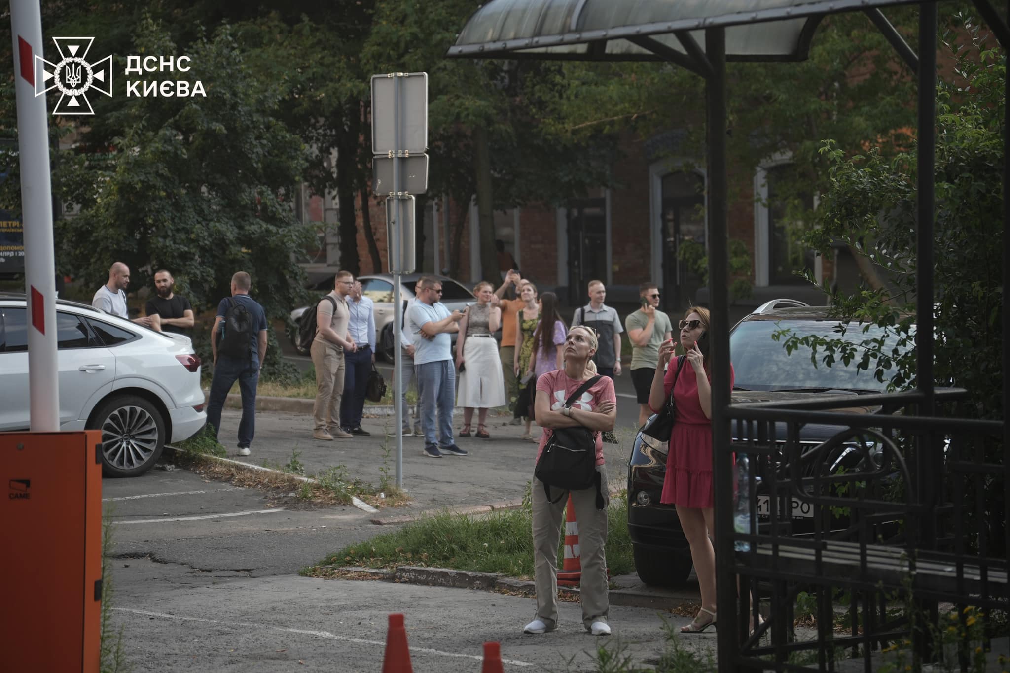 Пожежа у бізнес-центрі на Печерську у столиці