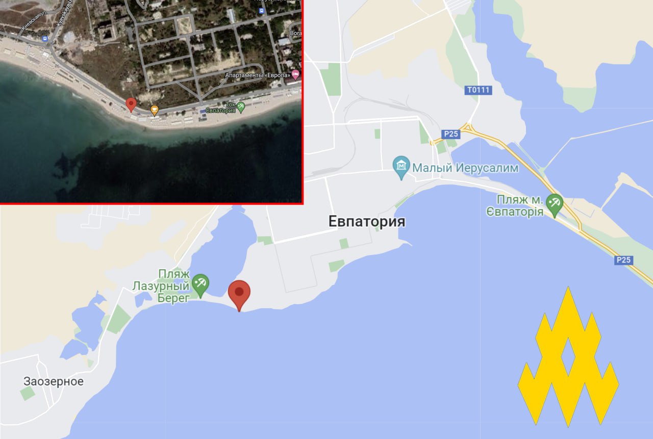 Окупанти готують пляжі Євпаторії до оборони (фото)