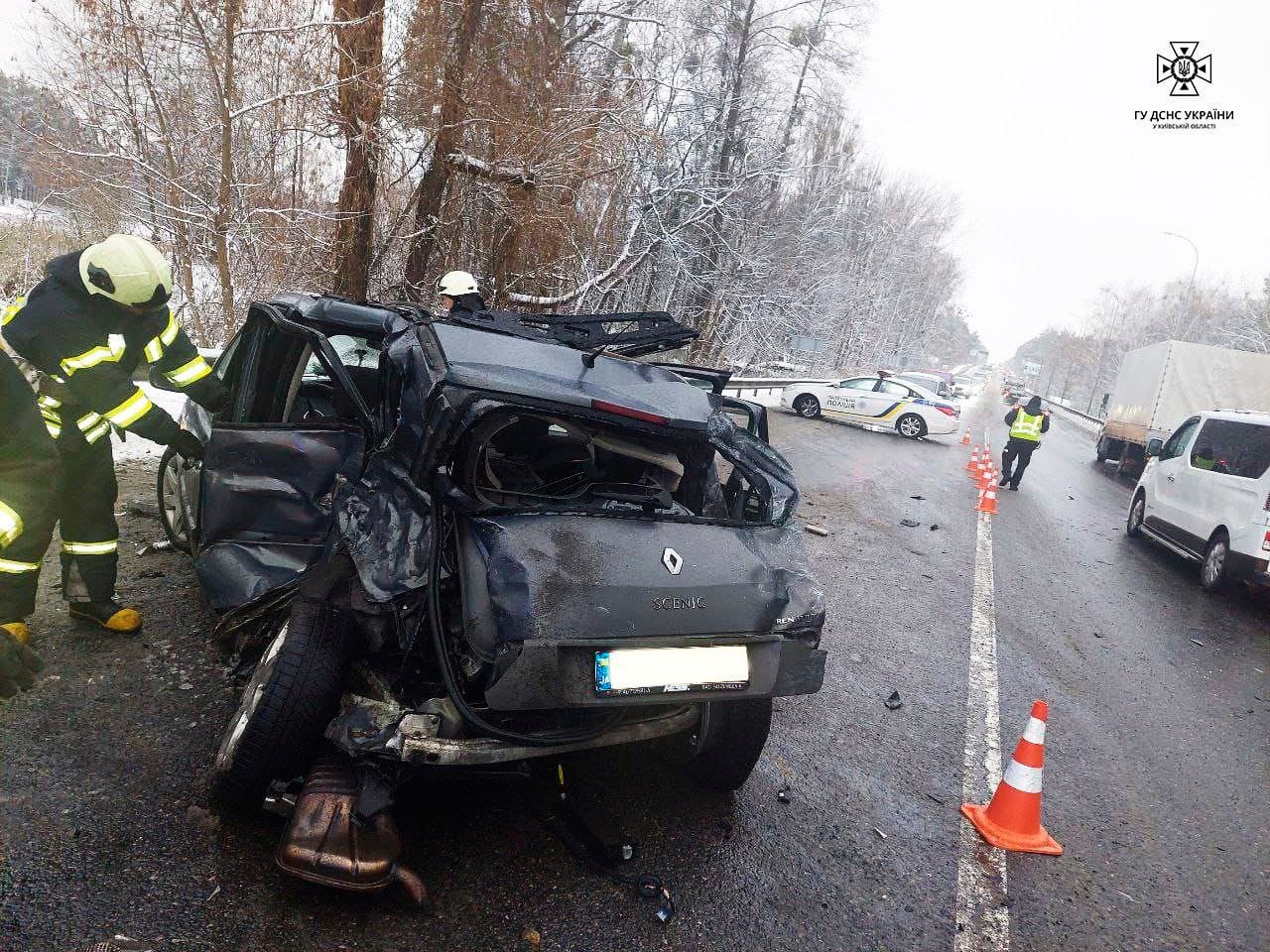 Аварія на Київщині 2 грудня