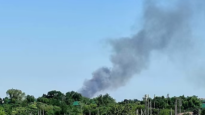 В Маріуполі партизани спалили базу окупантів