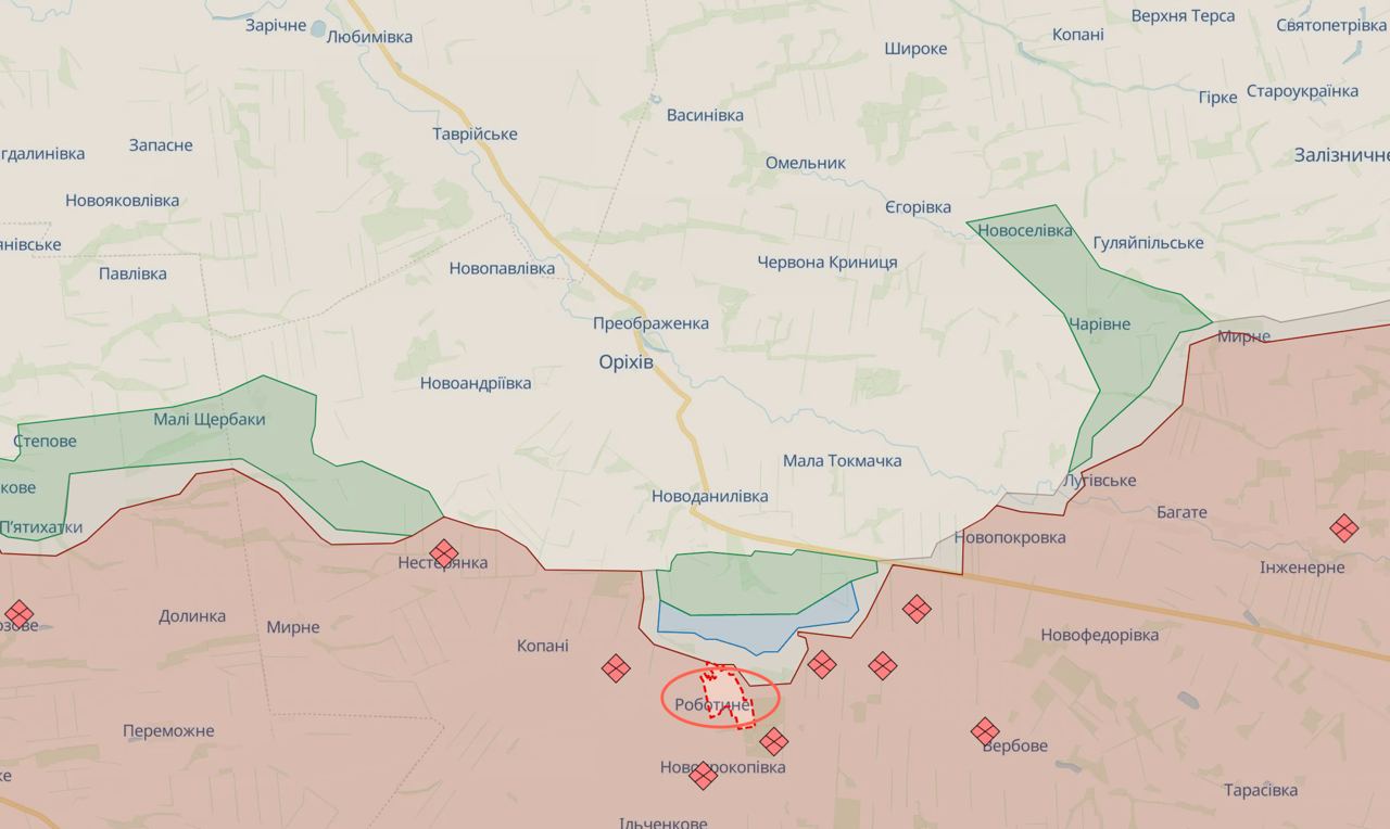 Успіхи контрнаступу ЗСУ біля Роботиного