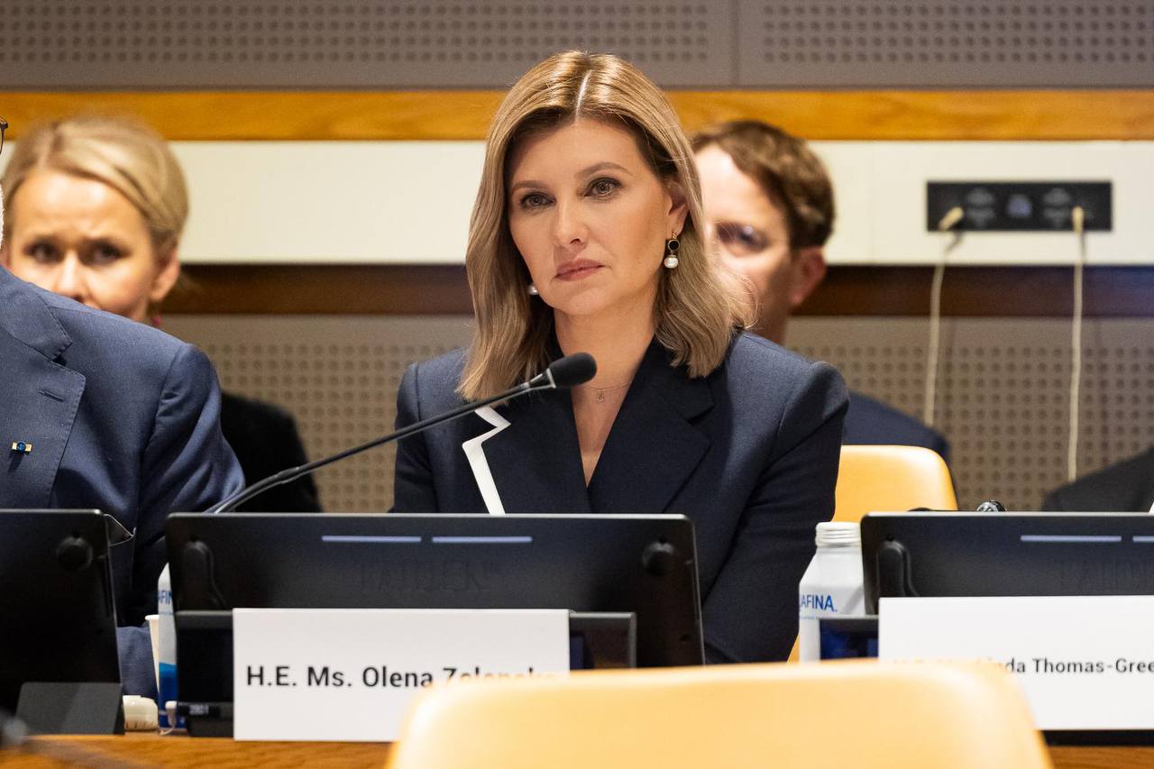 Олена Зеленська під час засідання Генасамблеї ООН
