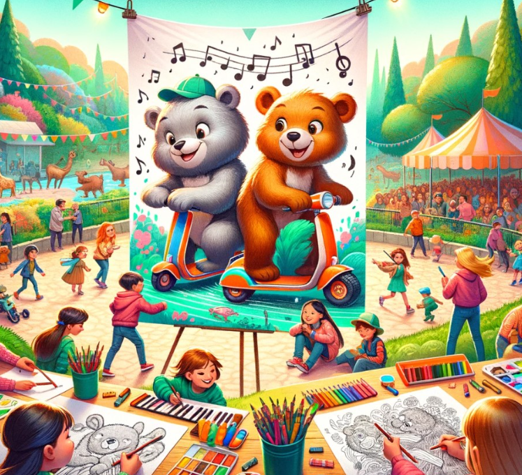 В Одеському зоопарку 1 червня відбудеться конкурс дитячого малюнка Їхали ведмеді на самокатах